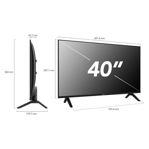 Téléviseur LED Full HD 40" (100 Cm) 40fh01k Smart TV - Molotov, Netflix, Prime Video, Disney+