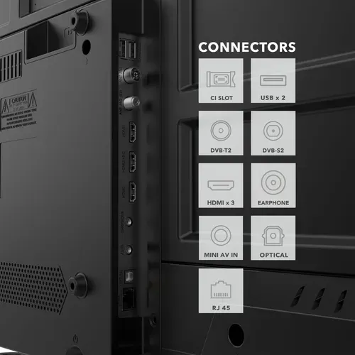 Téléviseur LED HD 32" (80 Cm) Smart TV Google 32hg01v HDMI, USB, Résolution: 1366 * 768