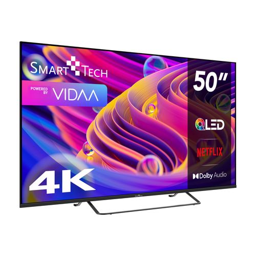 Téléviseur QLED 4k Uhd 50" (126 Cm) 50qv02k Vidaa TV- 3xhdmi - 2xusb - Hdr 10 - Dolby Audio