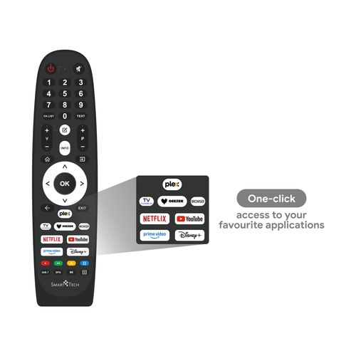 Téléviseur Qled 4k Uhd 55" (139 Cm) 55qv02k Vidaa TV- 3xHDMI - 2xUSB - HDR 10 - Dolby Audio