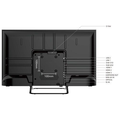 Téléviseur LED HD 32" (80cm) 32hv02v Smart TV Vidaa - Molotov, Netflix, Prime Video