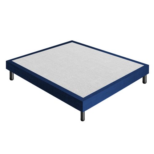 Sommier 120x190 Tapissier Déco Couleur Bleue Resistant Jusqu'à 120 Kg Par Personne