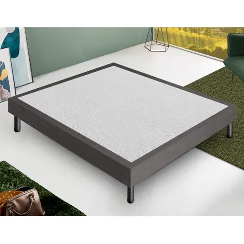 Sommier 120x200 Tapissier Déco Resistant Jusqu'à 120 Kg Par Personne