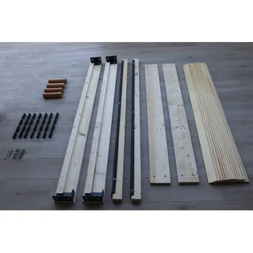 Sommier 140x200 Tapissier Déco Resistant Jusqu'à 120 Kg Par Personne