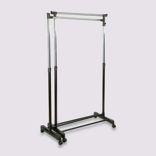 Portant Double Pivotant, H Ajustable De 104 à 174 Cm X L90.5 Cm X P 43 Cm