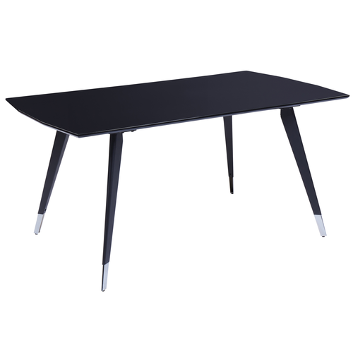 Table de Repas en Verre Alessio 160cm Argent Table de Repas en Verre Alessio 160cm Argent