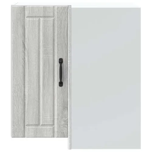 Meuble Haut De Cuisine - Armoire D'angle De Cuisine Suspendue Sonoma Gris C9