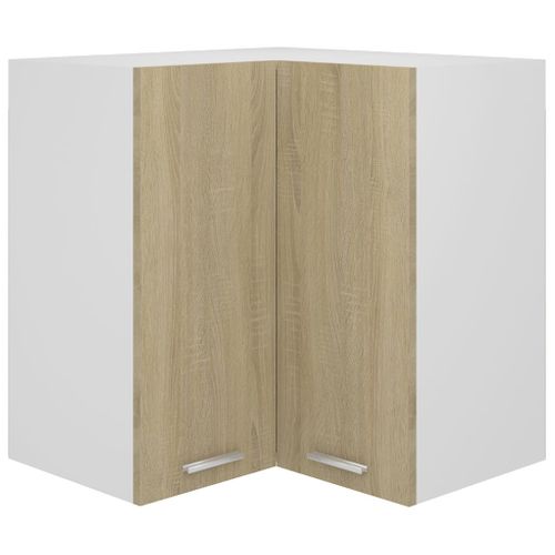 Meuble Haut De Cuisine - Armoire D'angle De Cuisine Chêne Sonoma Bois D’ingénierie C20