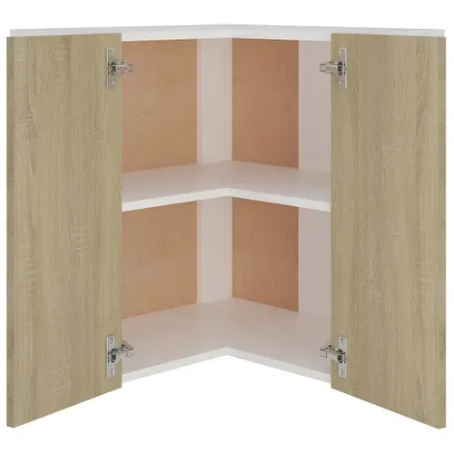 Meuble Haut De Cuisine - Armoire D'angle De Cuisine Chêne Sonoma Bois D’ingénierie C20