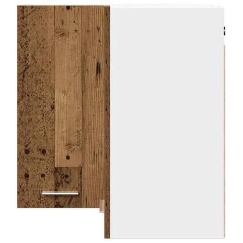 Meuble Haut De Cuisine - Armoire D'angle De Cuisine Vieux Bois 57x57x60cm Bois Ingénierie C22