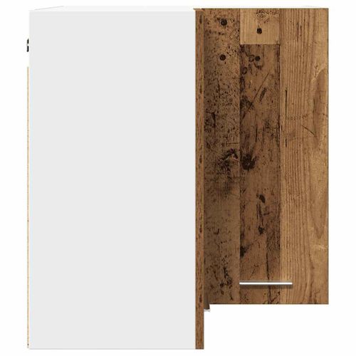 Meuble Haut De Cuisine - Armoire D'angle De Cuisine Vieux Bois 57x57x60cm Bois Ingénierie C22