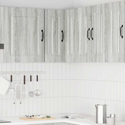 Meuble Haut De Cuisine - Armoire Murale D'angle De Cuisine De Cuisine Sonoma Gris C97