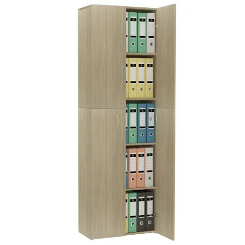 Armoire De Bureau - Rangement Bureau - Meuble Bureau Chêne Sonoma 60x32x190 Cm Bois D'ingénierie