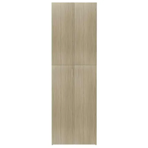 Armoire De Bureau - Rangement Bureau - Meuble Bureau Chêne Sonoma 60x32x190 Cm Bois D'ingénierie