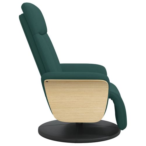 Fauteuil inclinable de massage vert foncé velours | Leroy Merlin
