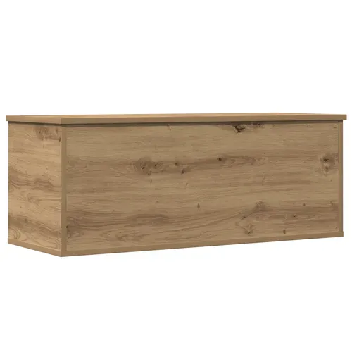 Coffre De Jardin Boîte De Rangement - En Chêne Artisan 90x35x35 Cm En Bois D'ingénierie Fr654