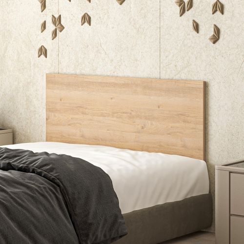 Tête De Lit En Bois Coloris Chêne Cambrian - Longueur 110 X Hauteur 40 Cm