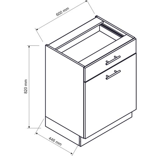 Cuisine Complète D'angle Ania 9 Éléments Couleur Chêne Artisan, Graphite - Longueur 200/260 Cm