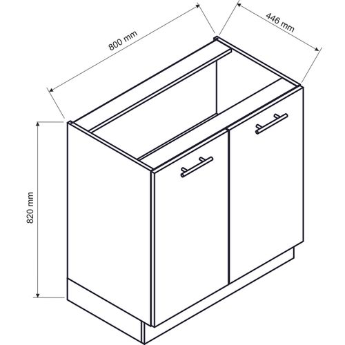 Cuisine Complète D'angle Ania 9 Éléments Couleur Chêne Artisan, Graphite - Longueur 200/260 Cm