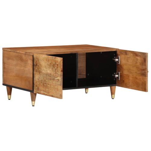 Table basse 80x50x40 cm bois de manguier massif - Table Basse - Table D'appoint - Mobilier Salon - Bois De Manguier - Design Élégant - Home & Living