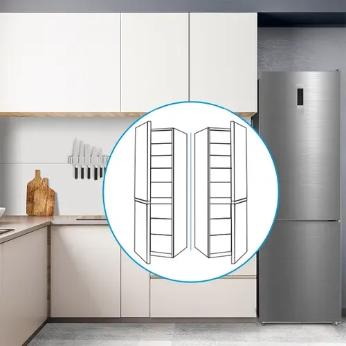 Combiné MIDEA MDRB424FGD46OE 310L Inox