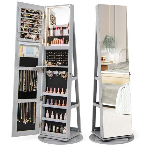 Armoire à Bijoux Avec Miroir Sur Pied 42x38x152 Cm - Armoire À Bijoux - Meuble Rangement Bijoux Miroir Dressing Organisation Bijoux Coffre Bijoux 86089886 Armoire à Bijoux Avec Miroir Sur Pied 42x38x152 Cm - Armoire À Bijoux - Meuble Rangement Bijoux Miroir Dressing Organisation Bijoux Coffre Bijoux 86089886