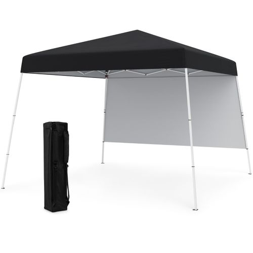 Tonnelle De Jardin 3x3m Tente Réception Pliant Avec Sac à Dos Portable Protection Solaire Noir