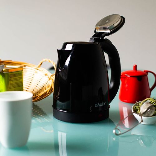 Bouilloire Électrique 1.8l Inox Sans Fil Noir Ha5525-blk