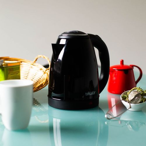 Bouilloire Électrique 1.8l Inox Sans Fil Noir Ha5525-blk