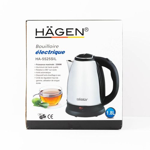 Bouilloire Électrique 1.8l Inox Sans Fil Silver  Ha5525-sil