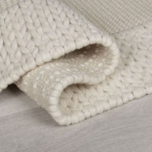 Tapis De Salon Pilat En Laine - Beige - 200x290 Cm
