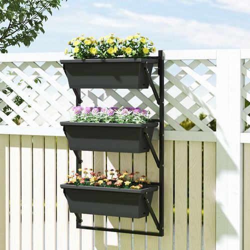 Lot 3 Pots Carrés Plastique 56x42cm (drainage) Pour Tomates/fleurs