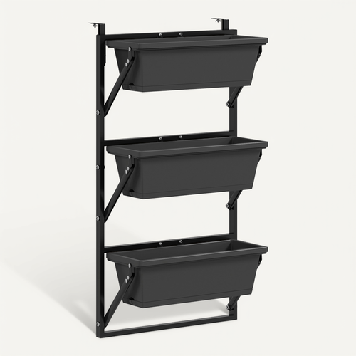 Lot 3 Pots Carrés Plastique 56x42cm (drainage) Pour Tomates/fleurs