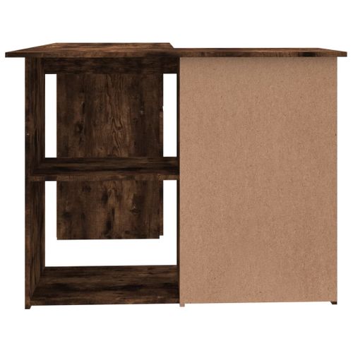 Bureau D'angle - Bureau Informatique Chêne Fumé 145x100x76 Cm Bois D'ingénierie