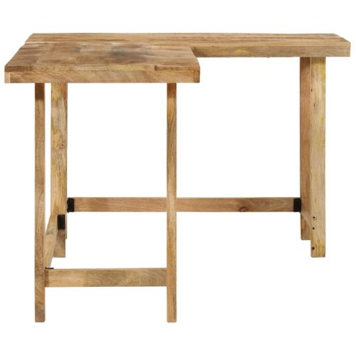 Bureau D'angle - Bureau D'ordinateur - Bureau D'étude 165x110x75 Cm Bois Massif De Manguier