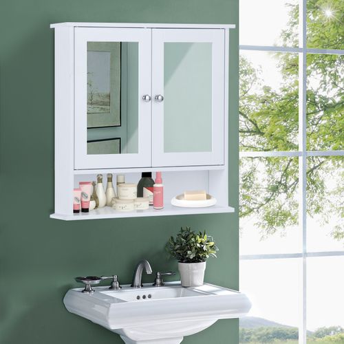 Armoire à pharmacie de salle de bain éclairée à DEL de 76,2 x 66 cm