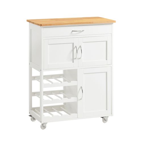 Desserte Chariot De Cuisine De Service Roulant, Meuble Armoire De Rangement Cusine,  Fkw45-wn