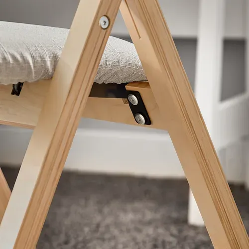 Chaise Pliante En Bois Avec Assise Rembourrée, Chaise Pliable Pour Cuisine, Bureau, Fst40-hg