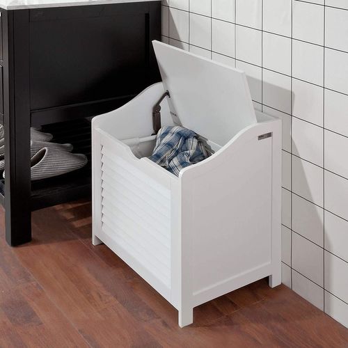 Banc De Rangement Panier à Linge Avec Sac Amovible, Fsr40-w