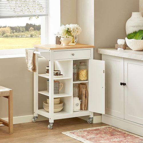 Desserte Roulante Chariot De Cuisine De Service Meuble De Rangement, Fkw46-wn