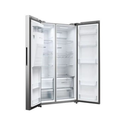 Réfrigérateur Américain 601l Froid ventilé Platinium - HSW59F18EIMM
