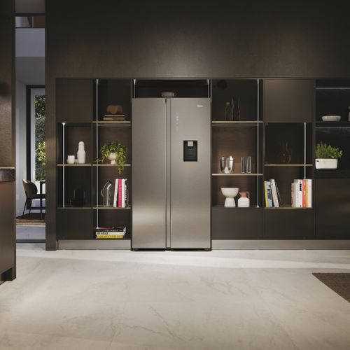 Réfrigérateur américain HAIER HSW59F18DWMM 613L Inox
