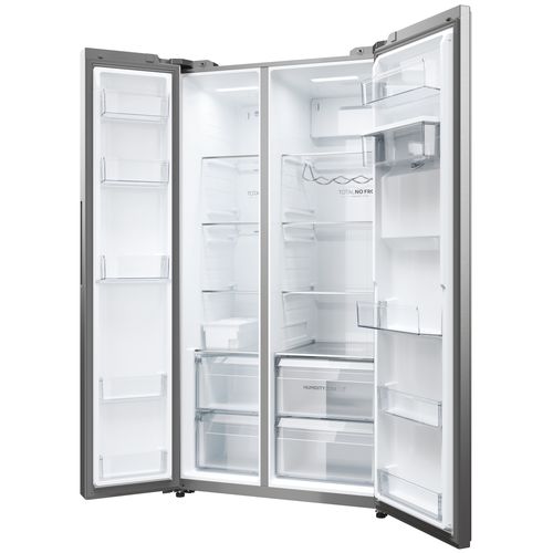 Réfrigérateur américain HAIER HSW59F18DWMM 613L Inox