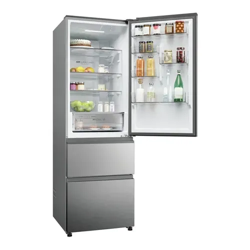 Réfrigérateur Combiné 60cm 360l No Frost Argent Htw3618dnmg
