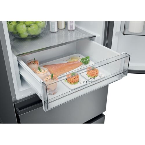 Réfrigérateur Combiné 60cm 360l No Frost Argent Htw3618dnmg