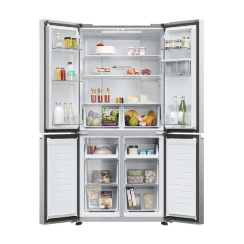 Réfrigérateur multi-portes HAIER HCR3818DWMM 463L vue de profil