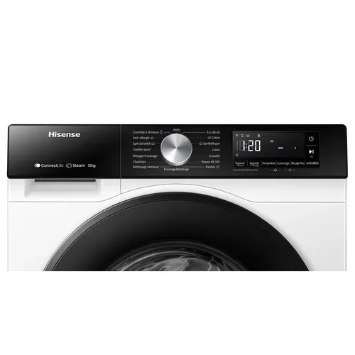 Lave-linge hublot HISENSE WF3S1243BW3 12kg Blanc