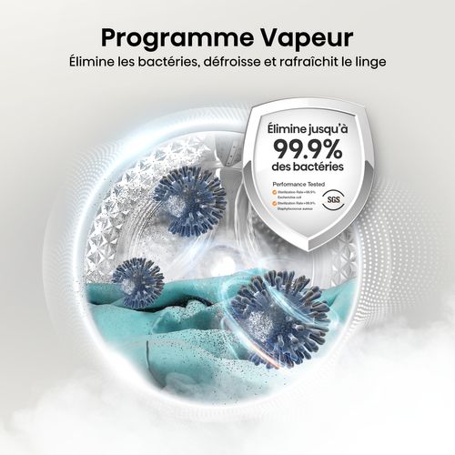 Lave-linge hublot HISENSE WF3S1243BW3 12kg Blanc