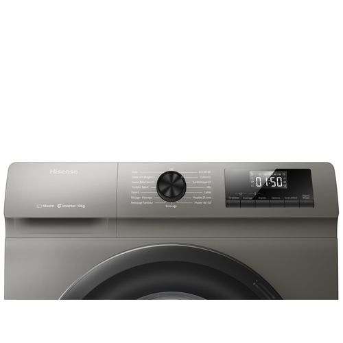 Lave-linge hublot HISENSE WF1Q1041BT 10kg Titanium