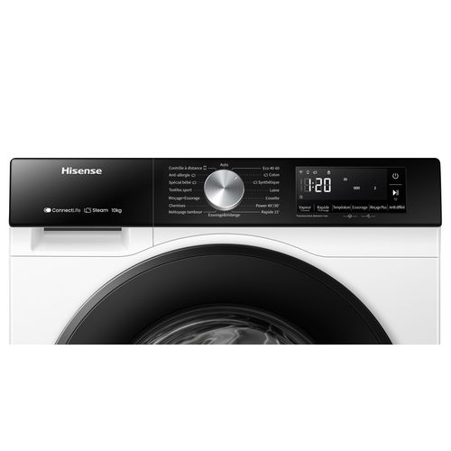 Lave-linge hublot HISENSE WF10433SBWL 10kg vue détaillée